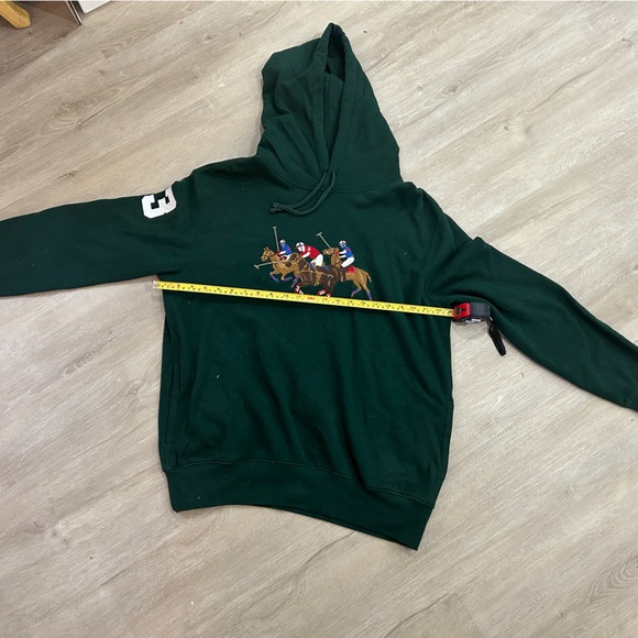 Polo Ralph Lauren Triple Pony Hoodie Pullover - Hole in Arm - Picture 3 of 9
